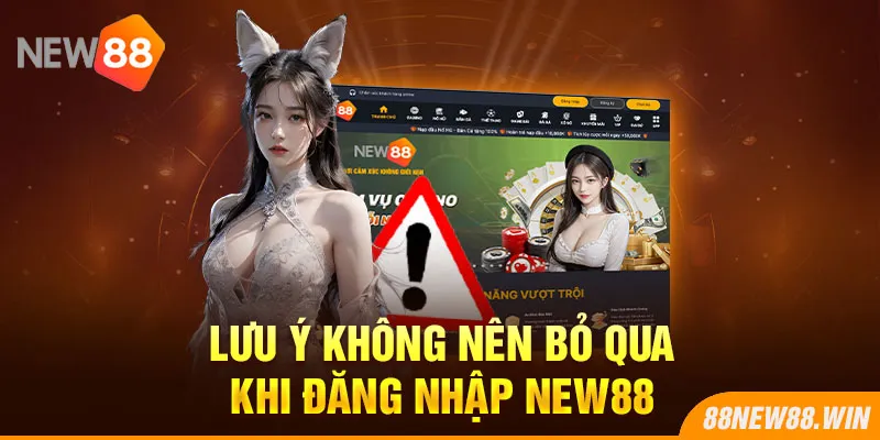 Lưu ý không nên bỏ qua khi đăng nhập New88